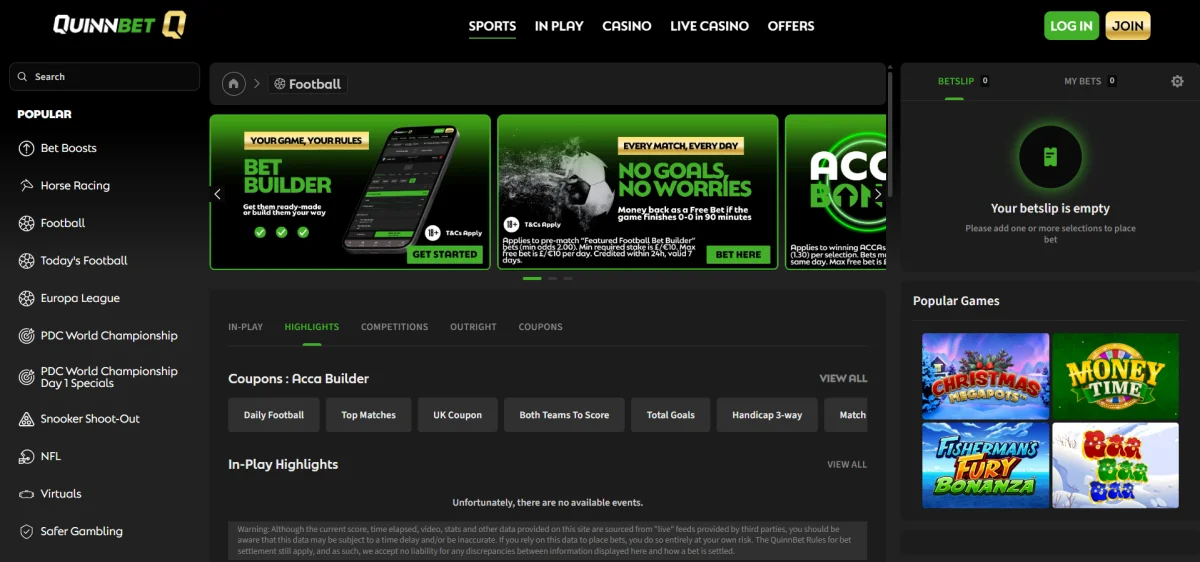 quinnbet casino bet